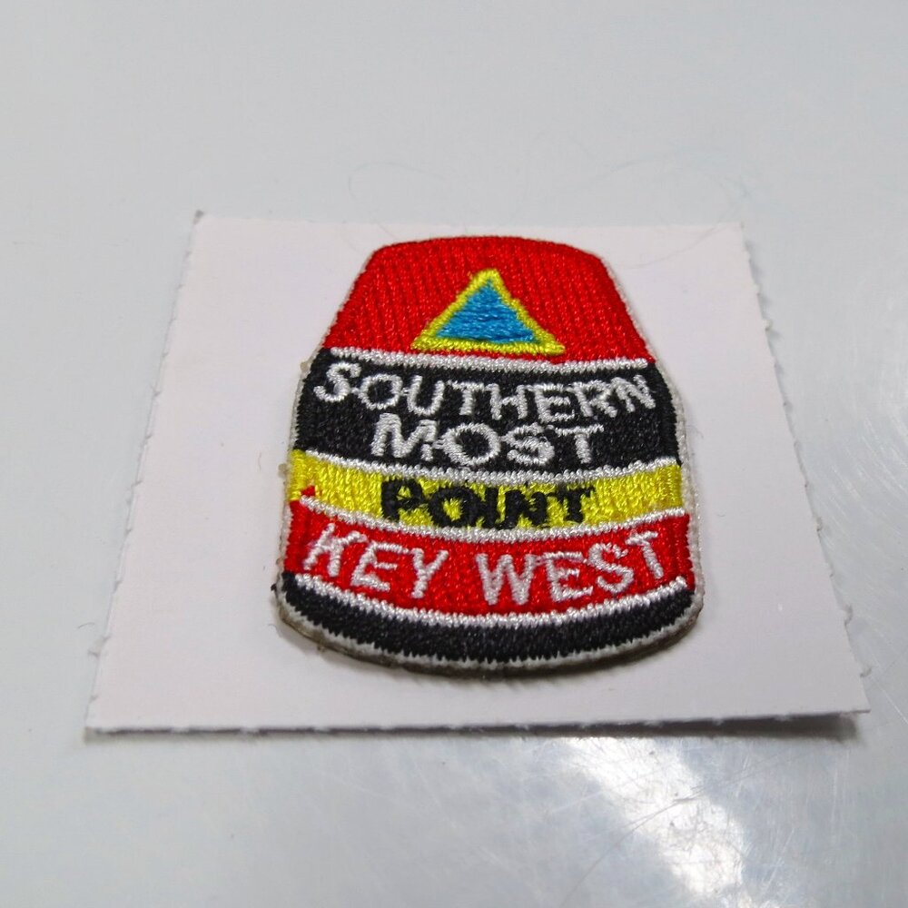 FLORIDA Buoy Embroidered Key West Reusable Stick-on Patch NEW
